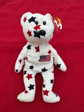 Ty Glory July 4th, 1997 Patriotic Star Bear (mlb)